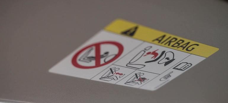 Airbag sticker